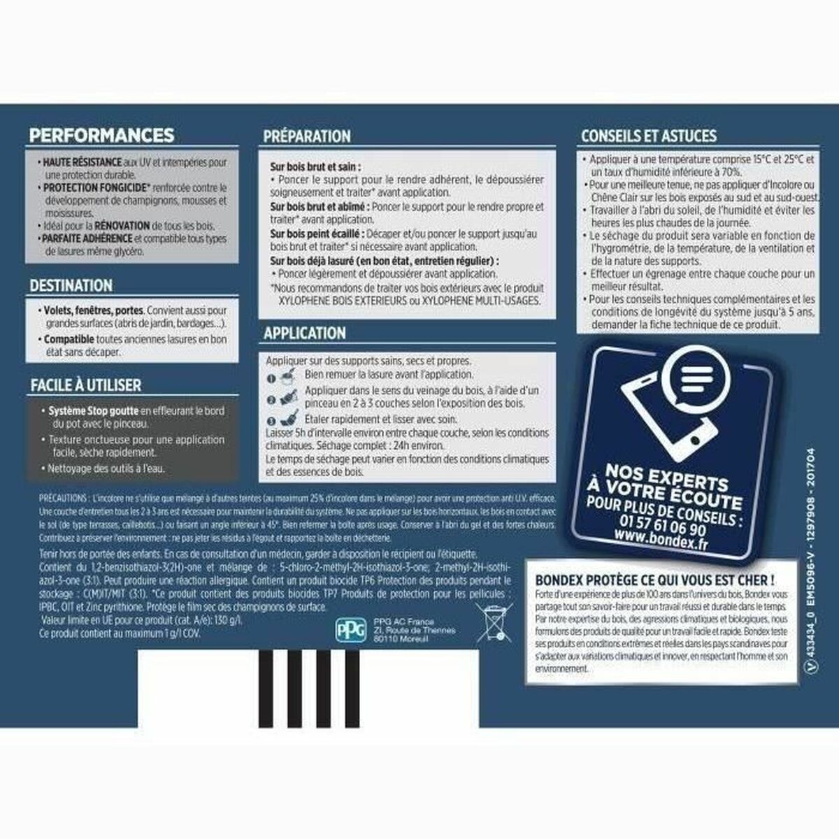 Grundierung Bondex Grau Satin 1 L